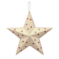 American Barn Star, Metal Patriotic Old Glory Americana Flag Barn Star Wall Decor for July of 4th Independence Day (L-Stars)