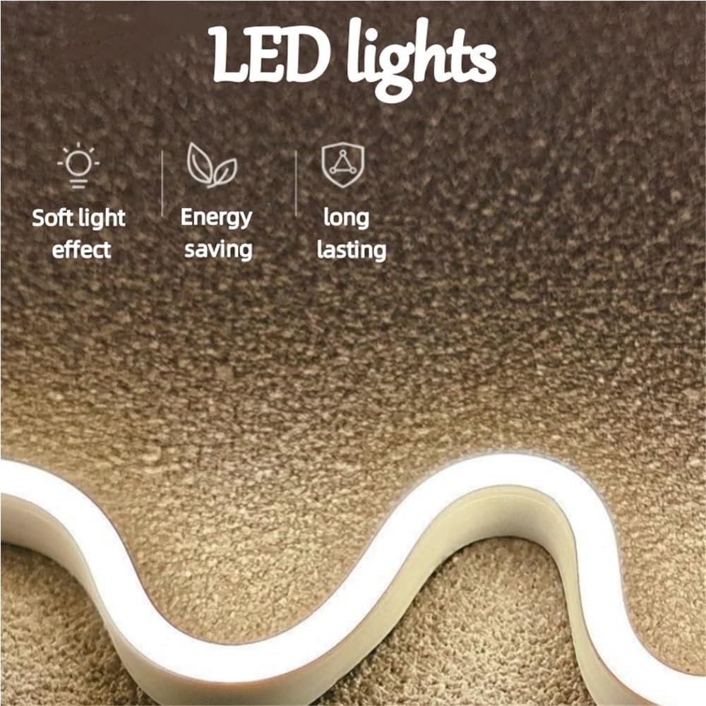 Luxury Crystal Porcelain Wall Decor, Wall Art with LED Lights, 3D-like Landscape Decor, Wall Decoration for Entryway, Living Room(Blue,27.6x41.3in)