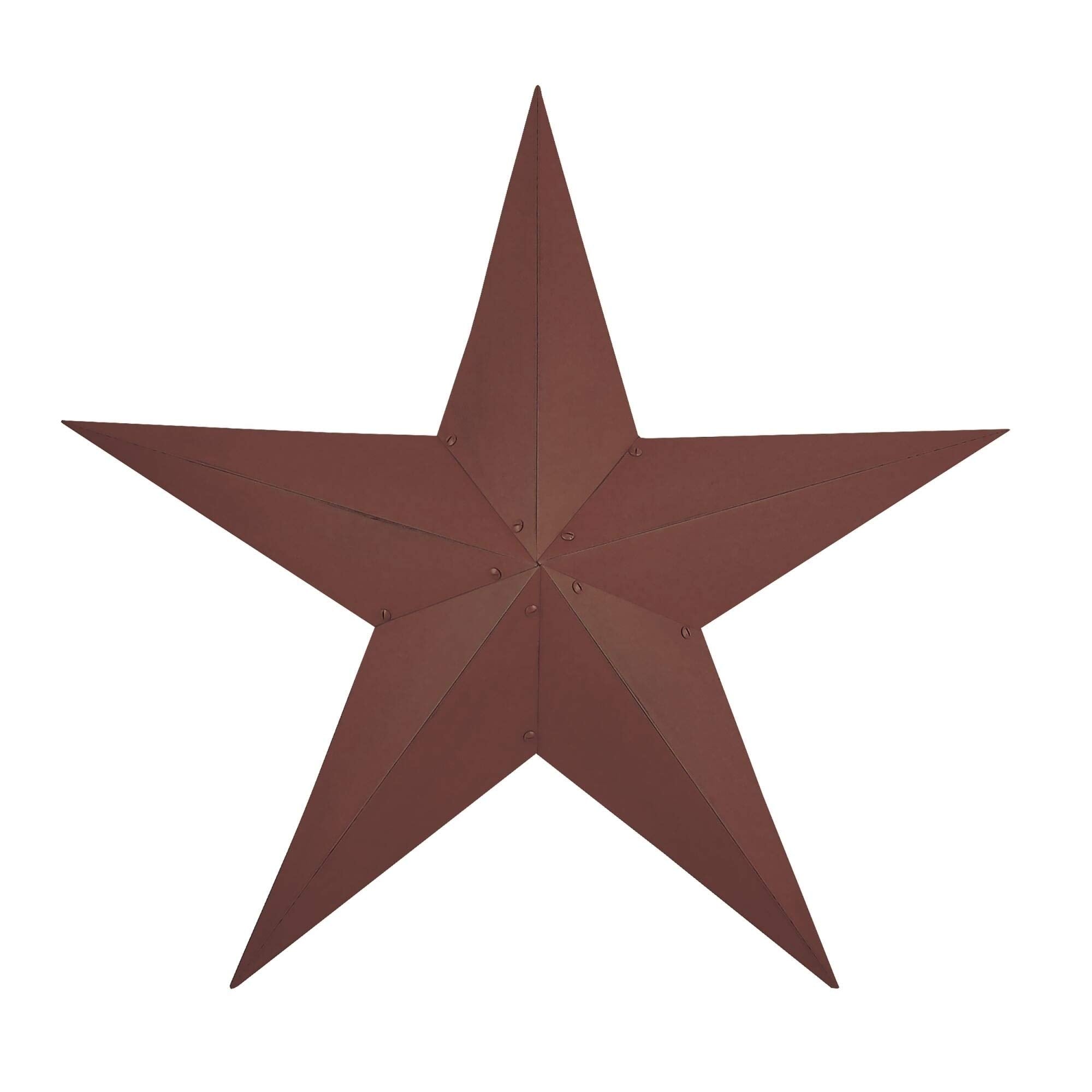 The Hearthside Collection CWI Gifts Metal Barn Star - 36 inch Galvanized Hanging Star - Farmhouse Wall Decor - Black