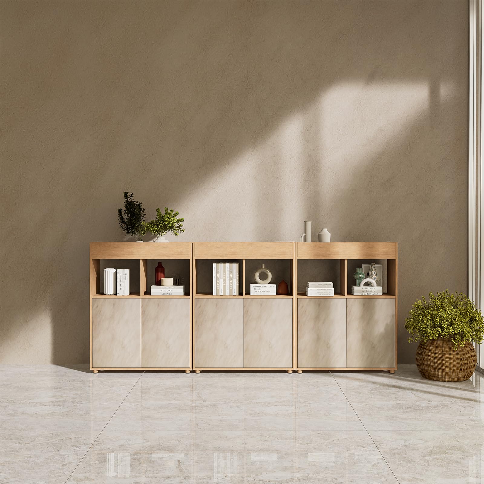 Bumoo Beige Limewash Peel and Stick Wallpaper 16" x 354"Concrete Cream and Ivory Contact Paper Self Adhesive Waterproof Matte Granite Wall Covering Vinyl Removable for Living Room Kitchen Bathroom Gym