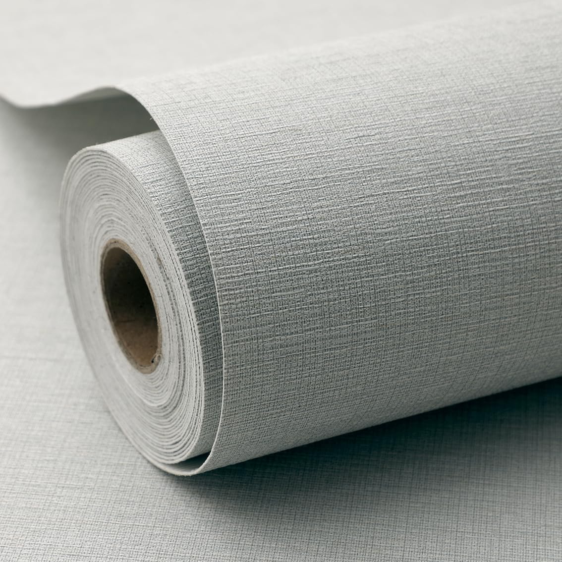 Light Brown Woven Fabric Peel and Stick Wallpaper Subtle Linen Texture Grasscloth Washable Thick Self-Adhesive Contact Paper Removable (16.5"x236.2") S83