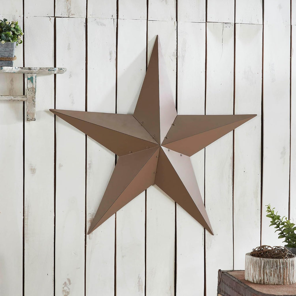 36x36 Distressed Metal Star Patriotic Wall Art Rustic Farmhouse Ornament