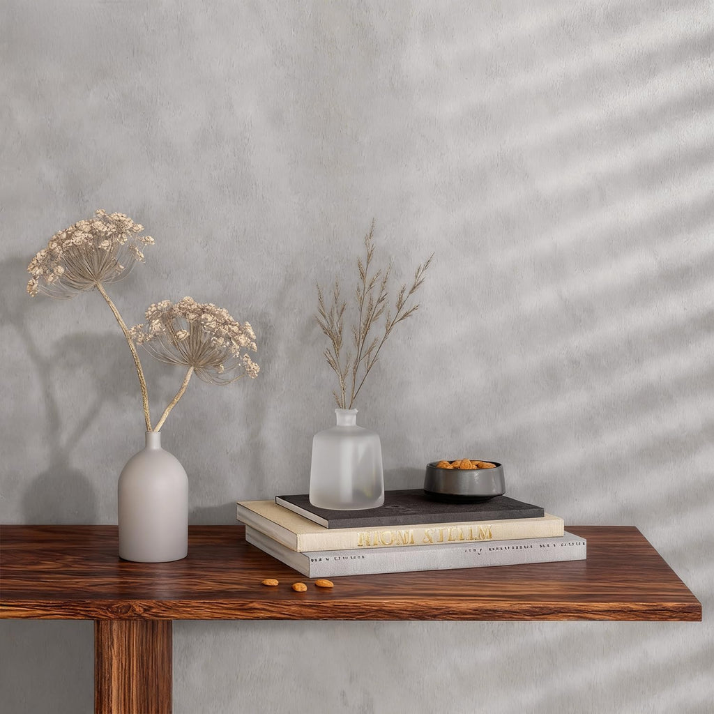 Grey-White Limewash Wallpaper Peel and Stick 16'' x 590'' Silver Cement Concrete Self-Adhesive Contact Paper Light Grey Matte Waterproof Limestone Textured PVC Removable Vinyl for Bedroom Kitchen Gym