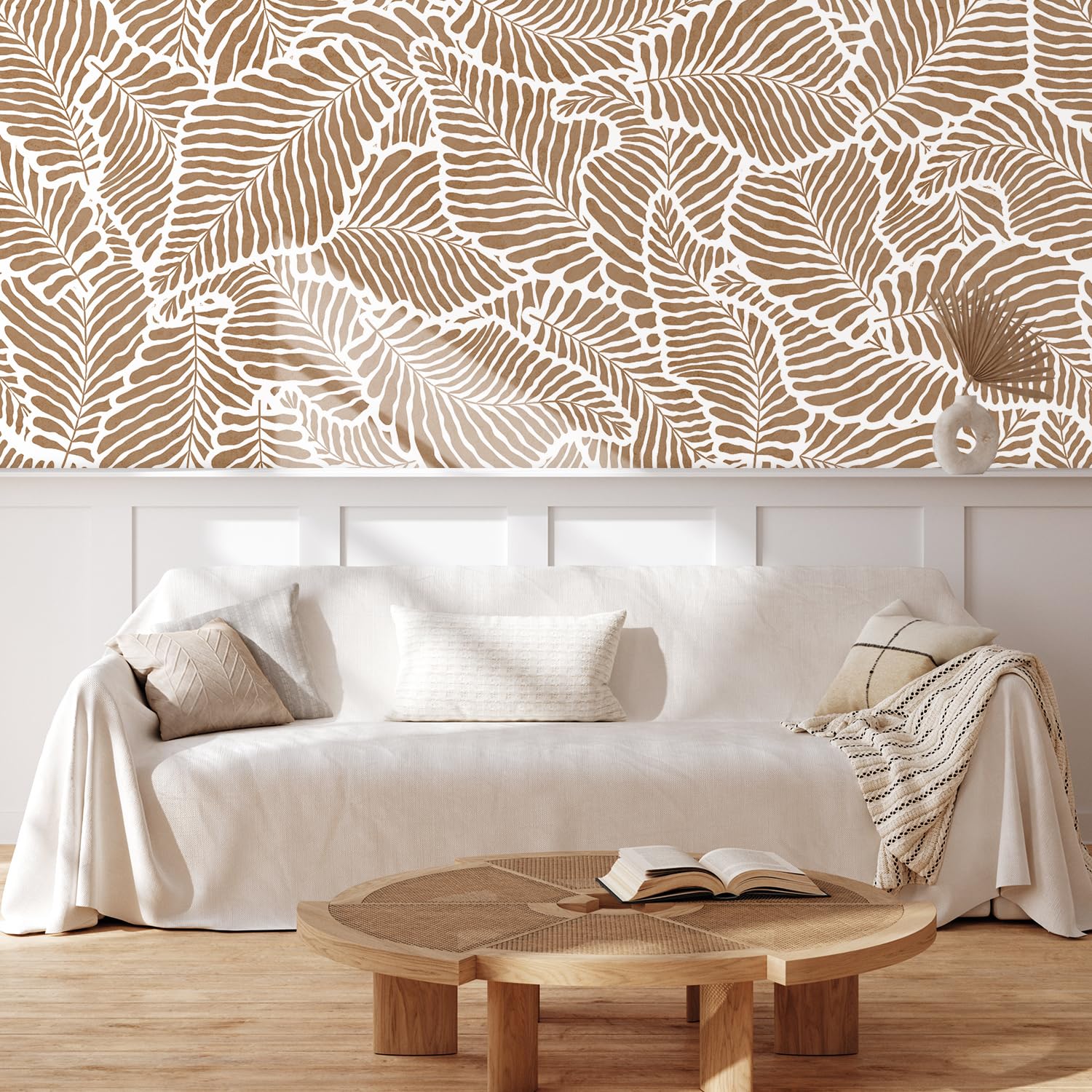 MUDECOR Wall Mural Vintage Countryside Village Illustrations Removable Self-Adhesive Wallpaper Wall Decoration for Bedroom Living Room - 48"x72"