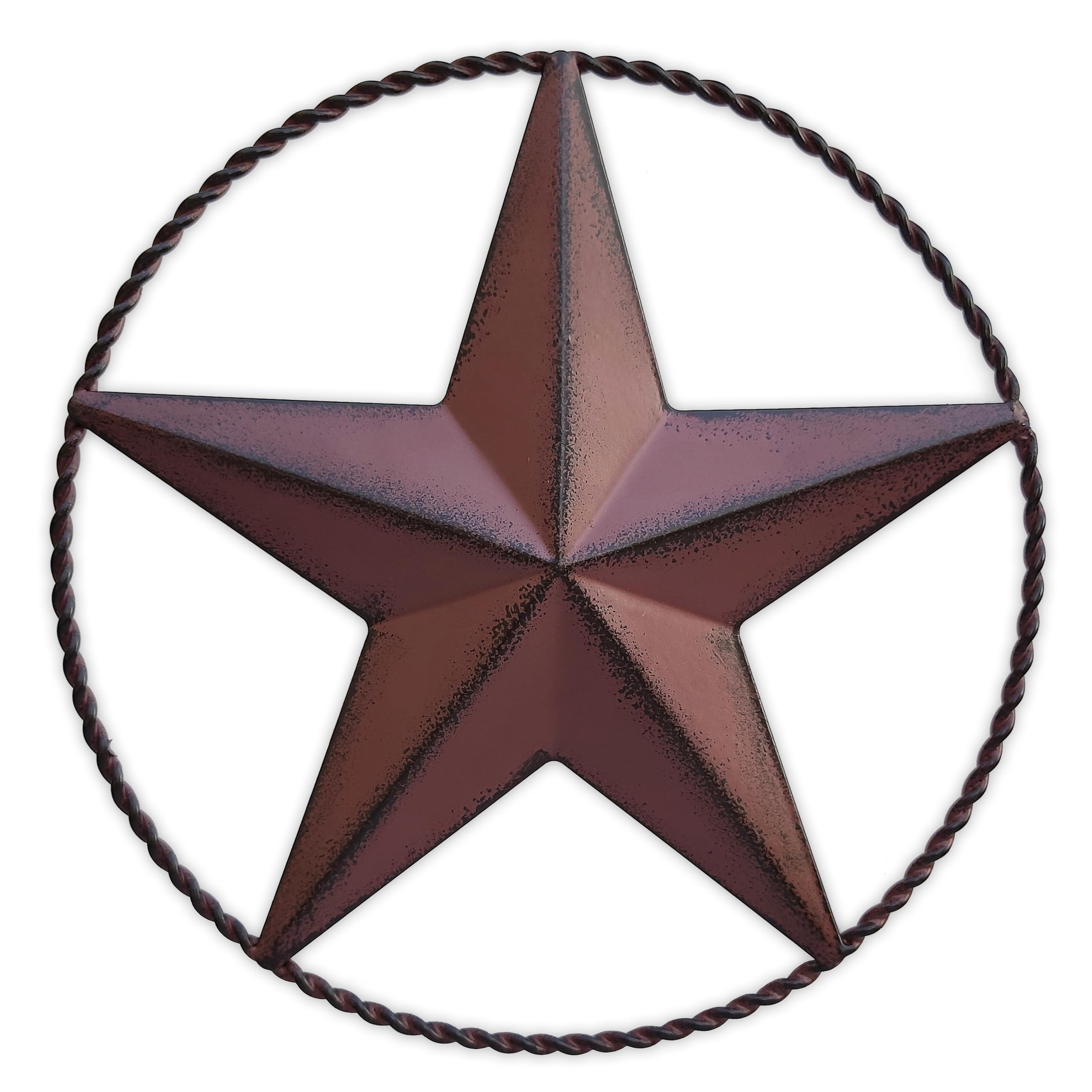 JoyEvy 36" Large Barn Star-Red Black Barn Stars Outdoor Decoration-Metal Star for Outside Texas Stars Art Rustic Vintage Western Country Home Farmhouse Primitive House Decor- Primitive Wall Décor