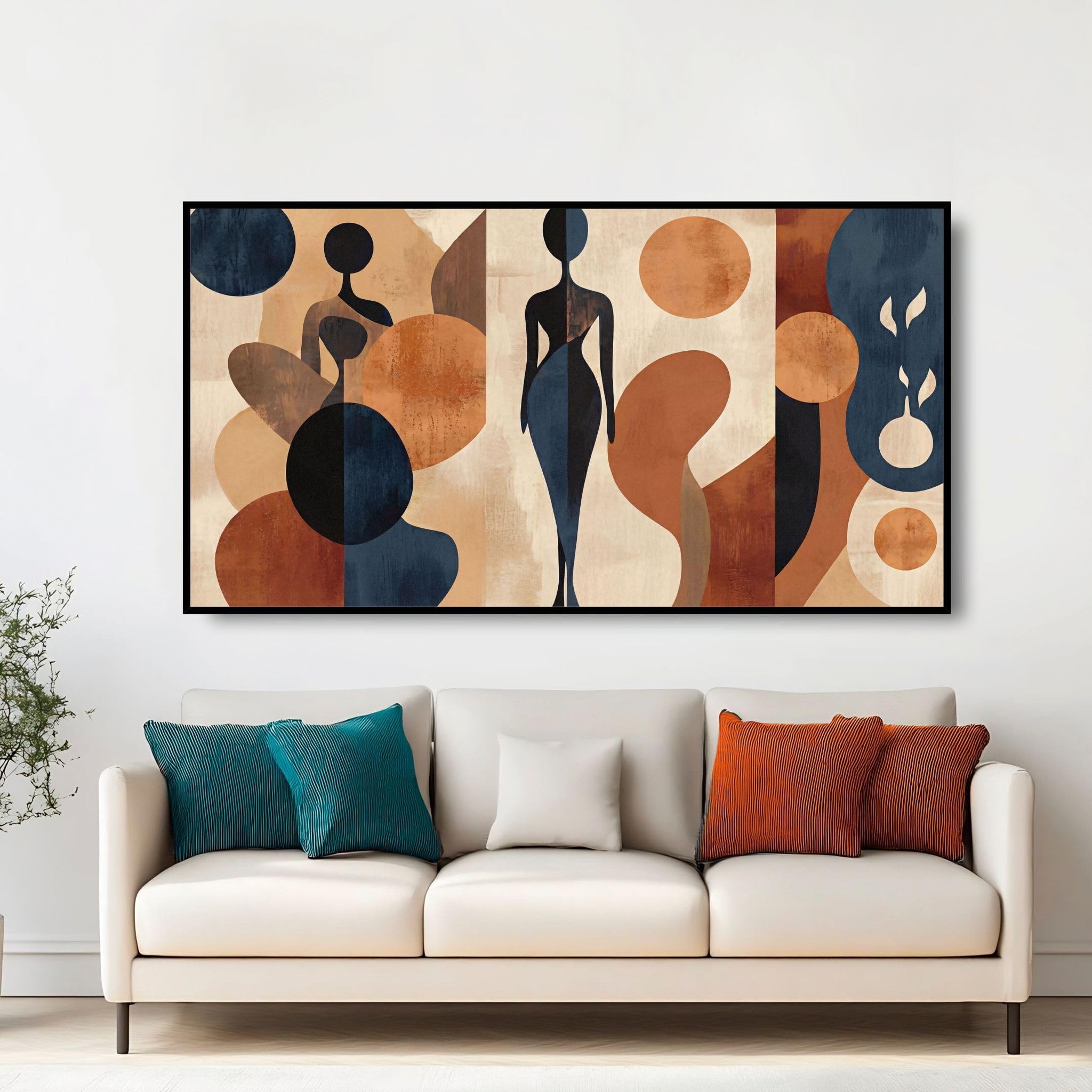 Extra Large Wall Art for Living Room Above Couch Bedroom Office, Gray White Modern Abstract Luxury Framed Crystal Porcelain Wall Decor, Waterproof Easy Clean Artwork for Home Hotel Restaurant 29x58 Inch