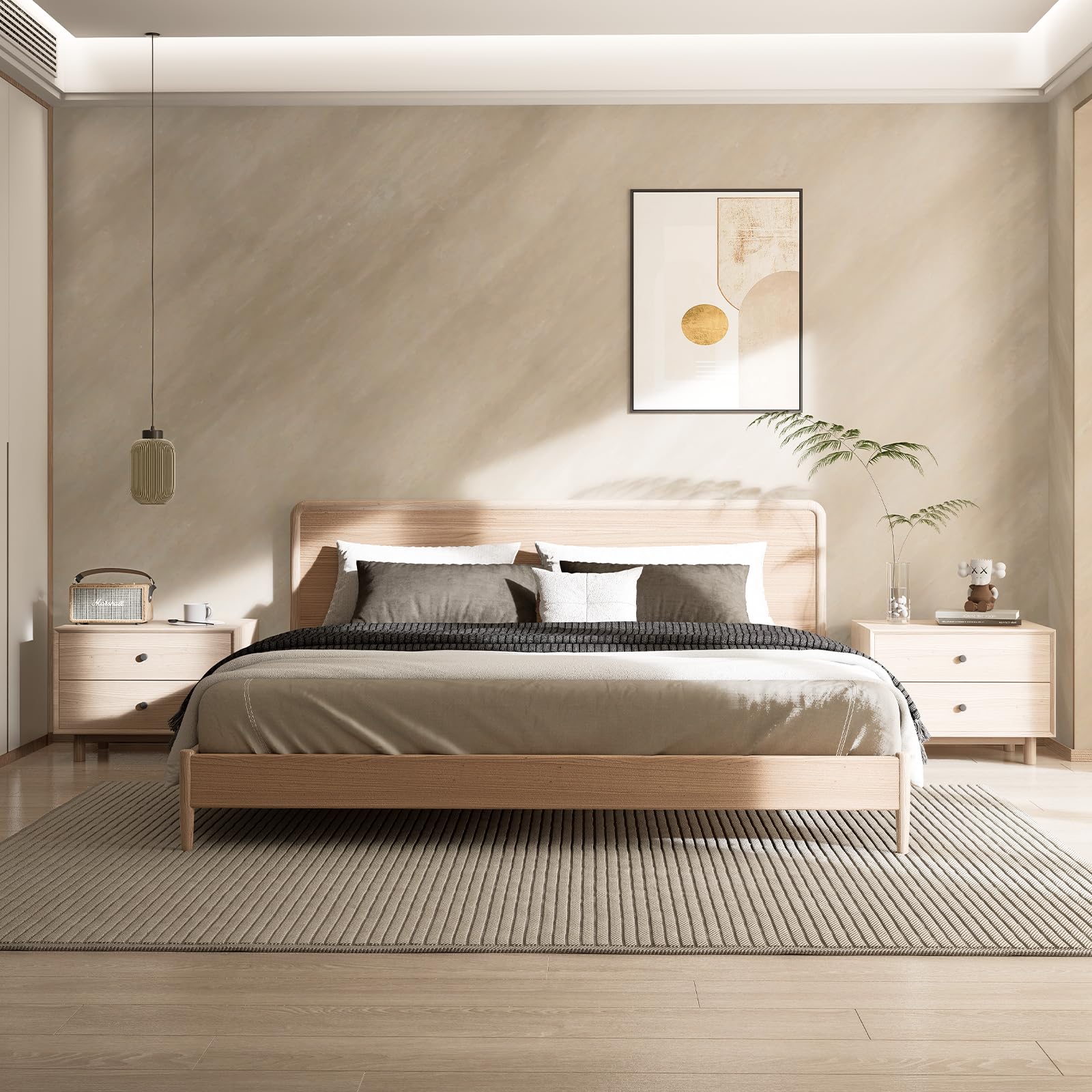 Bumoo Beige Limewash Peel and Stick Wallpaper 16" x 354"Concrete Cream and Ivory Contact Paper Self Adhesive Waterproof Matte Granite Wall Covering Vinyl Removable for Living Room Kitchen Bathroom Gym
