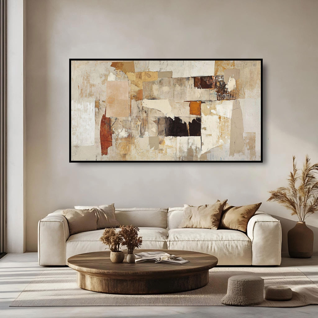Extra Large Wall Art for Living Room Above Couch Bedroom Office, Gray White Modern Abstract Luxury Framed Crystal Porcelain Wall Decor, Waterproof Easy Clean Artwork for Home Hotel Restaurant 29x58 Inch