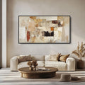 Extra Large Wall Art for Living Room Above Couch Bedroom Office, Gray White Modern Abstract Luxury Framed Crystal Porcelain Wall Decor, Waterproof Easy Clean Artwork for Home Hotel Restaurant 29x58 Inch