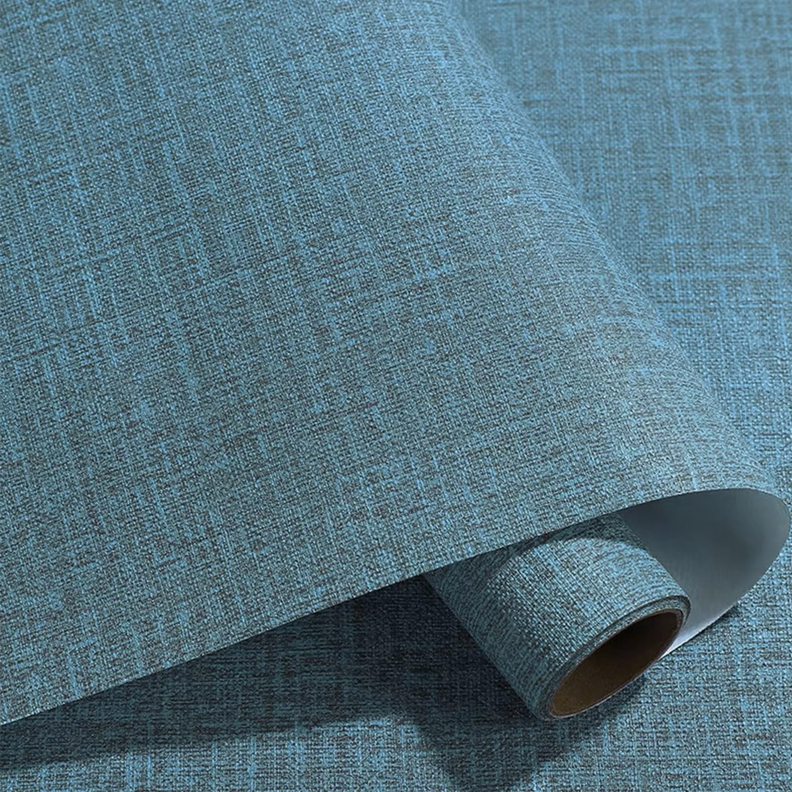 Yancorp 24"x394"/32.8' Textured Fabric Peel and Stick Wallpaper - Faux Grasscloth, Self-Adhesive, Linen, Removable for Cabinets - Khaki