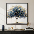 Large Framed Black and Gold Tree of Life Wall Art, Modern Luxury Tree Painting Print Artwork for Walls, Contemporary Dark Elegant Glam Picture for Living Room Bedroom Office Wall Decor, 60x30 Inch