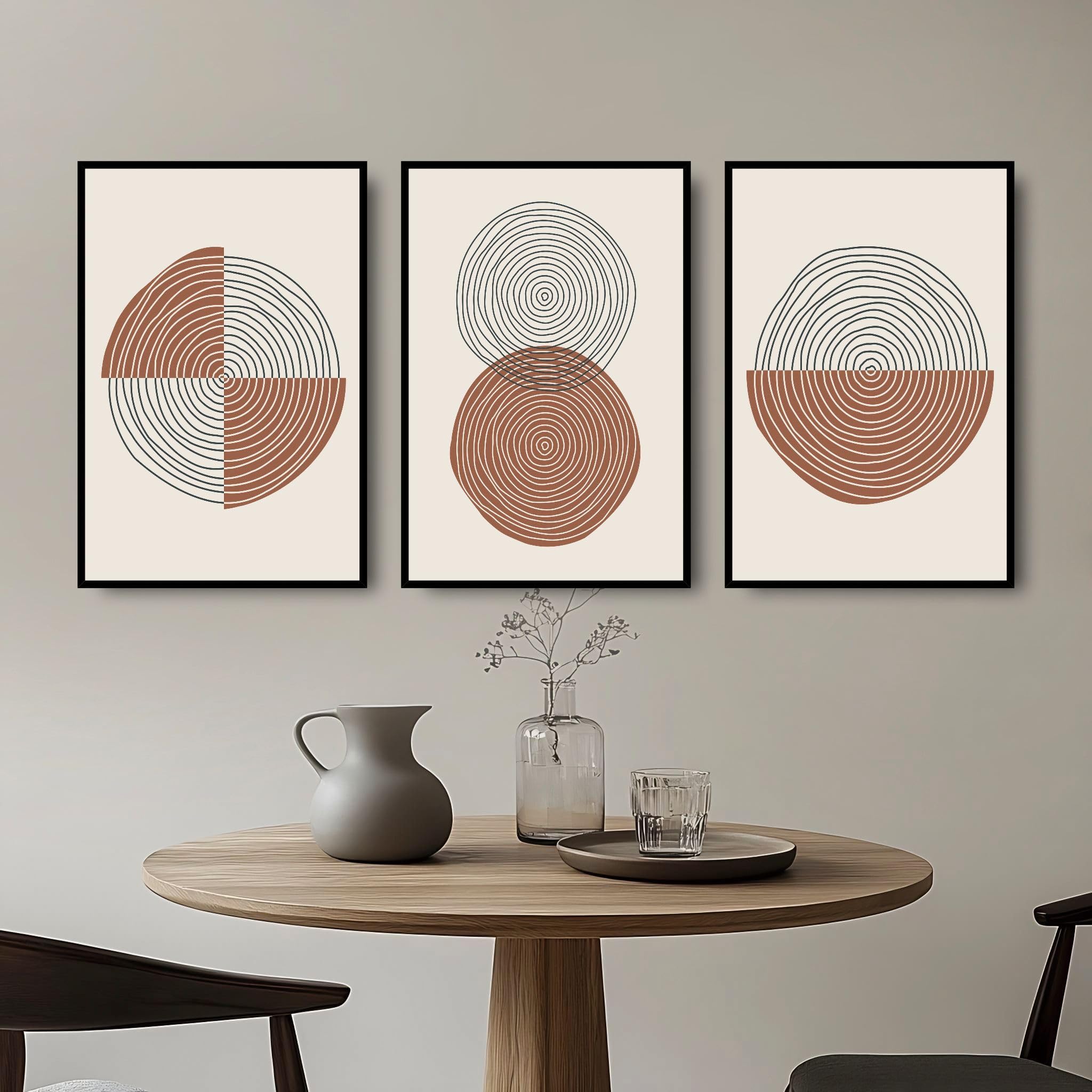 Abstract Wall Art 3 Piece Wall Art for Living Room Large Framed Wall Art Modern Paintings Crystal Porcelain Wall Pictures Luxury Artwork for Bedroom Home Office Dining Room Hallway