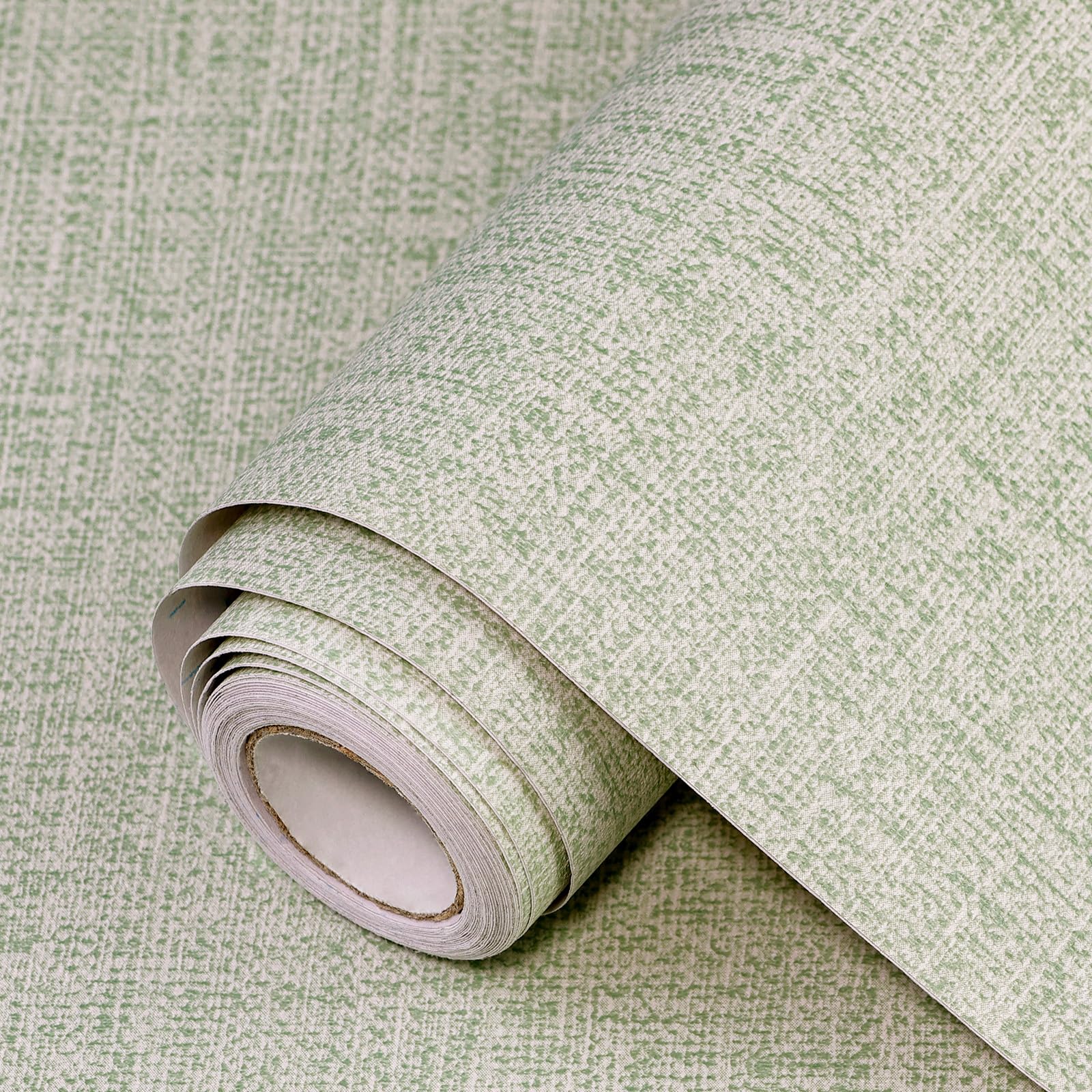 Beige Grasscloth Peel and Stick Wallpaper 17.3"x480" Faux Linen Textured Contact Paper Removable Self Adhesive Vinyl Wallpaper for Bedroom Bathroom Kitchen Cabinets