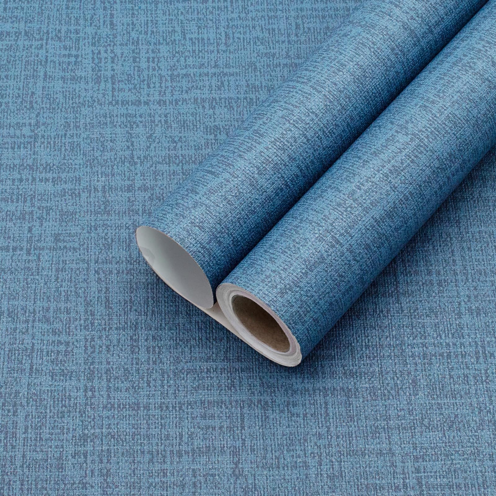 Yancorp 24"x394"/32.8' Textured Fabric Peel and Stick Wallpaper - Faux Grasscloth, Self-Adhesive, Linen, Removable for Cabinets - Khaki