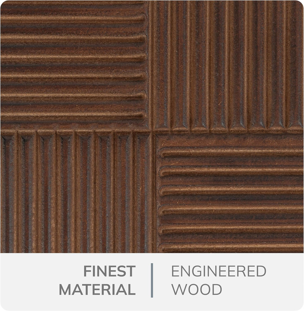 Embossed Wood Wall Medallion Decor for Home Office Living Space