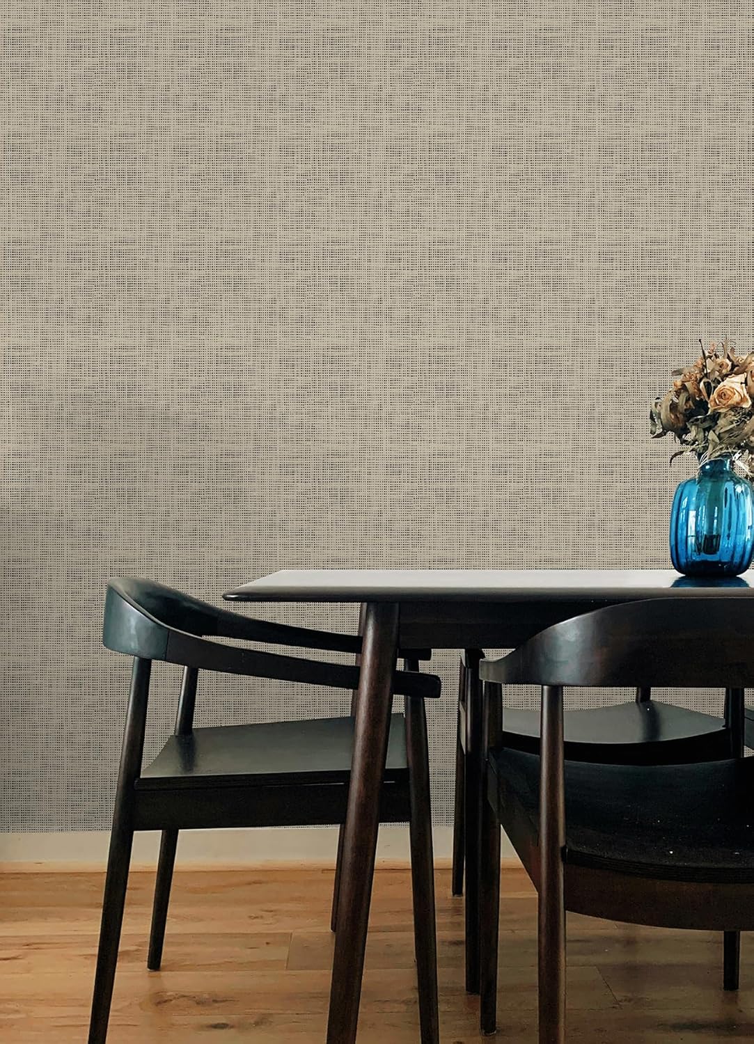 NuWallpaper Laos Ivory Peel and Stick Wallpaper, Ivory Linen Texture Removable Contact Paper for Walls, Self Adhesive Wall Covering for Bedroom Living Room Accent Wall