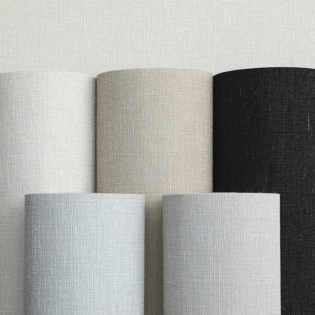 Light Brown Woven Fabric Peel and Stick Wallpaper Subtle Linen Texture Grasscloth Washable Thick Self-Adhesive Contact Paper Removable (16.5"x236.2") S83