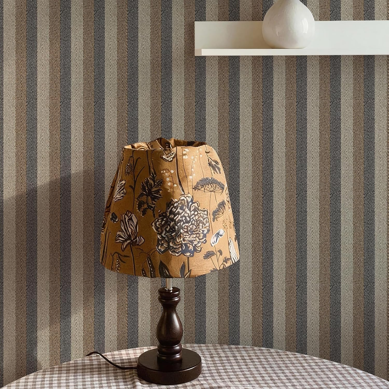 Self-Adhesive Grasscloth Look Fabric Contact Paper for Bathroom Bedroom